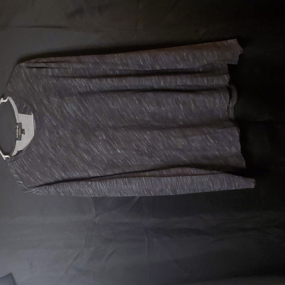 BR Men's Gray Henley Long Sleeve Tee